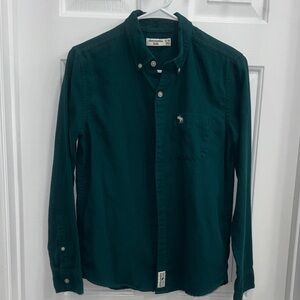 Abercrombie Kids Dark Green Button Down Shirt